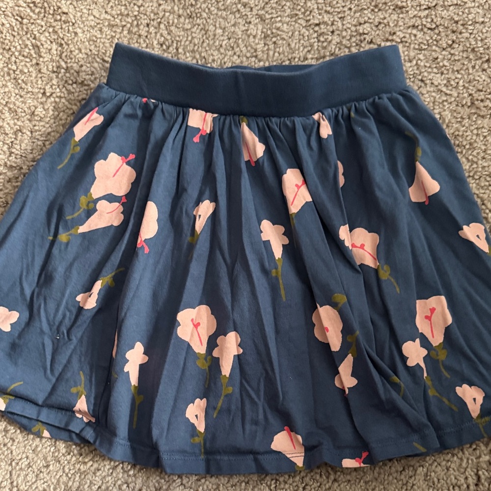Tea Collection Blue Floral Mini Skirt